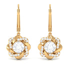 Sparkanite Jewels-Floral Inspired Moissanite Drop Earrings