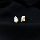 Sparkanite Jewels-Moissanite Solitaire Teardrop Stud Earrings