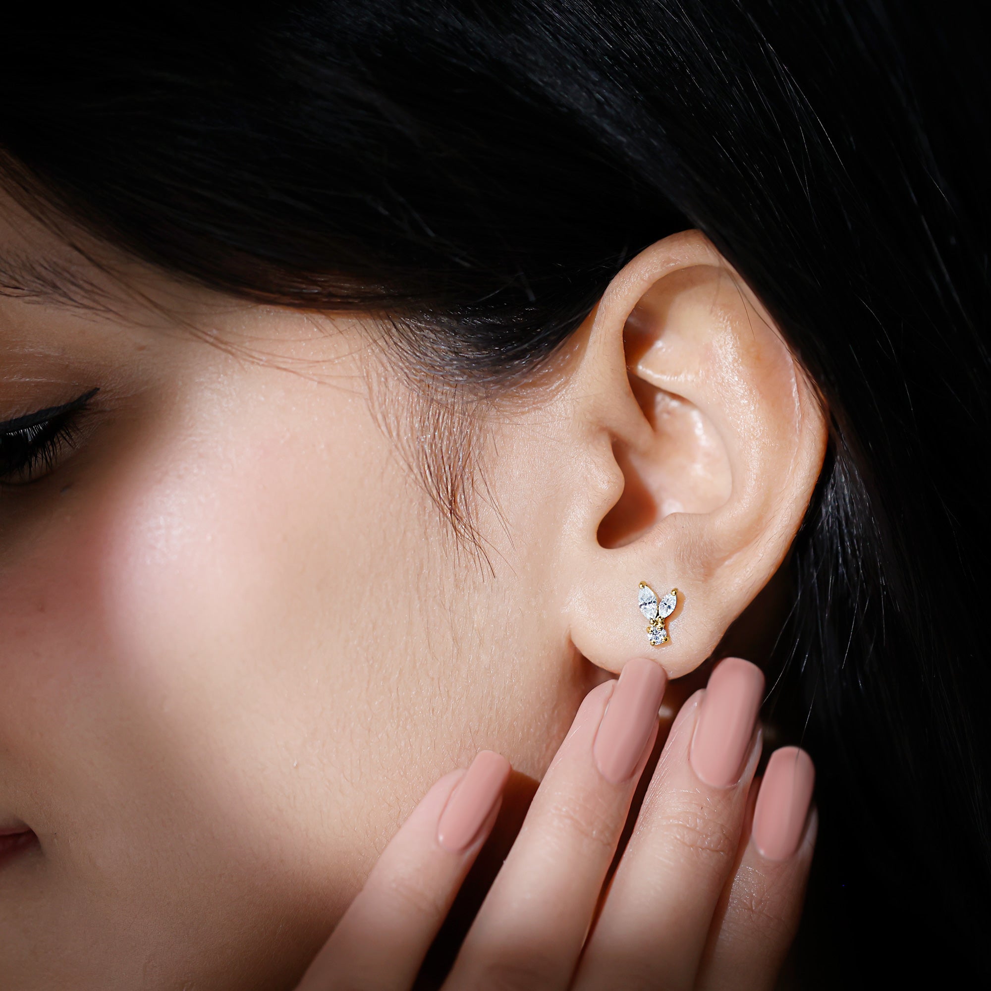 Sparkanite Jewels-Animal Inspired Moissanite Stud Earrings