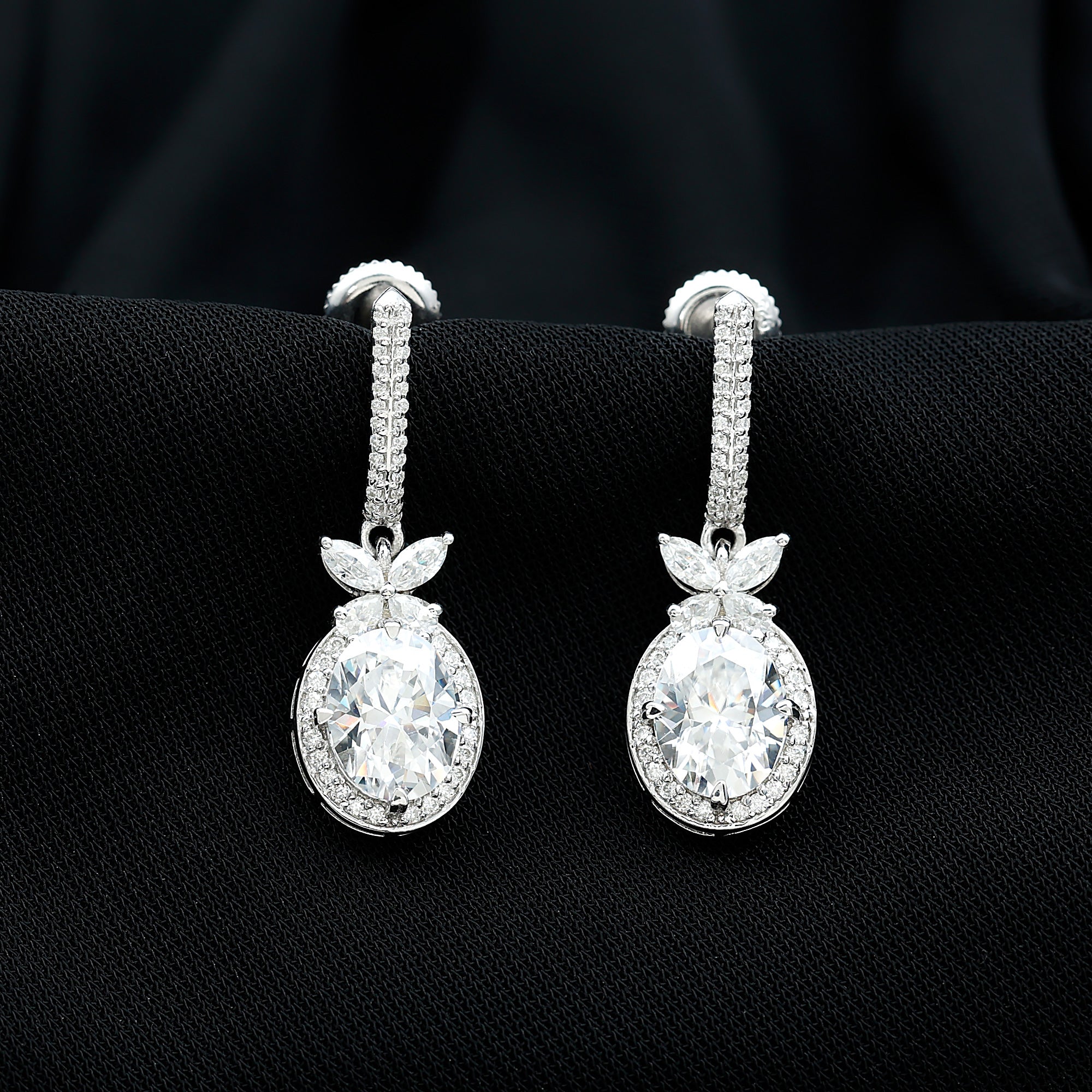 Sparkanite Jewels-Dazzling Moissanite Butterfly Drop Earrings