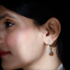 Sparkanite Jewels-Vintage Style Moissanite Teardrop Earrings