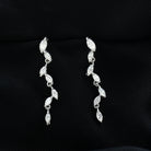 Sparkanite Jewels-Dainty Marquise Shape Moissanite Dangle Earrings