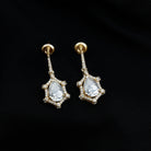 Sparkanite Jewels-Vintage Style Drop Earrings with Certified Moissanite