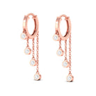 Sparkanite Jewels-Certified Moissanite Chain Drop Dangle Earrings