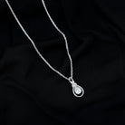 Certified Moissanite Teardrop Pendant Necklace D-VS1 6X8 MM - Sparkanite Jewels