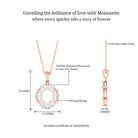 Sparkanite Jewels-Moissanite Designer Eternity Pendant Necklace