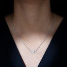 Sparkanite Jewels-Marquise and Round Moissanite Classic Infinity Necklace