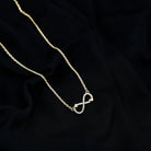 Sparkanite Jewels-Pave Set Moissanite Simple Infinity Necklace