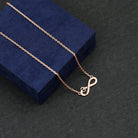 Sparkanite Jewels-Minimal Infinity Heart Necklace with Certified Moissanite