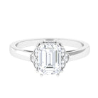 Emerald Cut Moissanite Statement Engagement Ring D-VS1 6X8 MM - Sparkanite Jewels