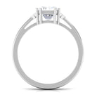 Emerald Cut Moissanite Statement Engagement Ring D-VS1 6X8 MM - Sparkanite Jewels