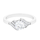Round Shape Moissanite Designer Engagement Ring D-VS1 6 MM - Sparkanite Jewels