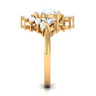 Oval Moissanite Designer Bypass Engagement Ring D-VS1 8X10 MM - Sparkanite Jewels