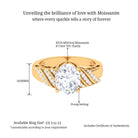 Oval Shape Moissanite Solitaire Engagement Ring D-VS1 8X10 MM - Sparkanite Jewels