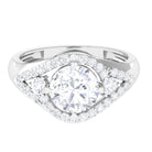 Classic Round Shape Moissanite Engagement Ring D-VS1 8 MM - Sparkanite Jewels
