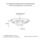 Round Shape Moissanite Classic Solitaire Engagement Ring D-VS1 6 MM - Sparkanite Jewels