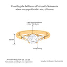 Round Shape Moissanite Classic Solitaire Engagement Ring D-VS1 6 MM - Sparkanite Jewels