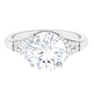 Round Shape Moissanite Classic Solitaire Engagement Ring D-VS1 10 MM - Sparkanite Jewels