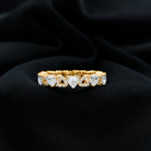 Sparkanite Jewels-Moissanite Heart Full Eternity Band Ring