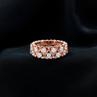 Sparkanite Jewels-Round Moissanite Heart Wedding Band