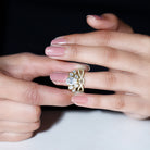 Crown Style Moissanite Engagement Ring D-VS1 - Sparkanite Jewels