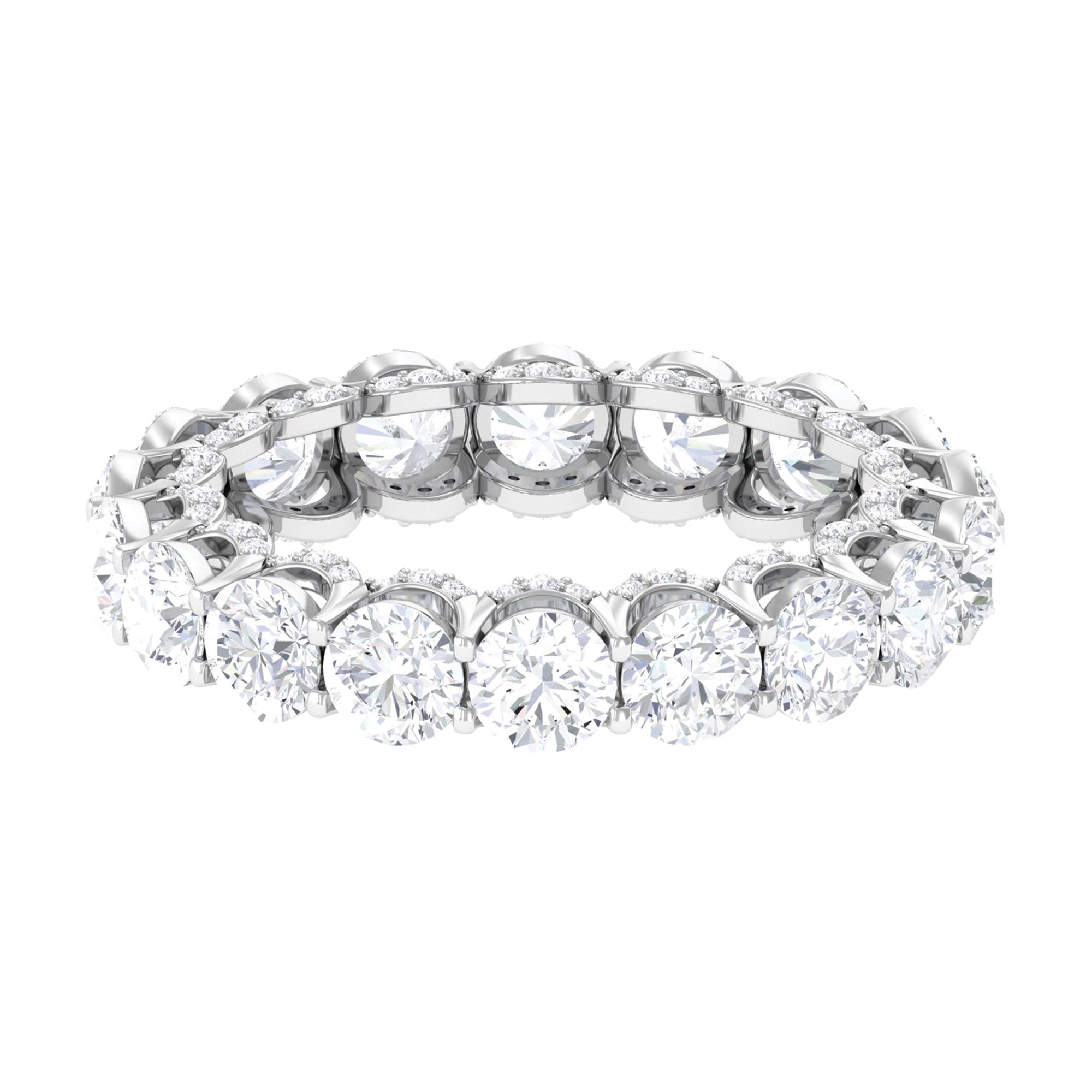 Sparkanite Jewels-Designer Moissanite Eternity Wedding Band