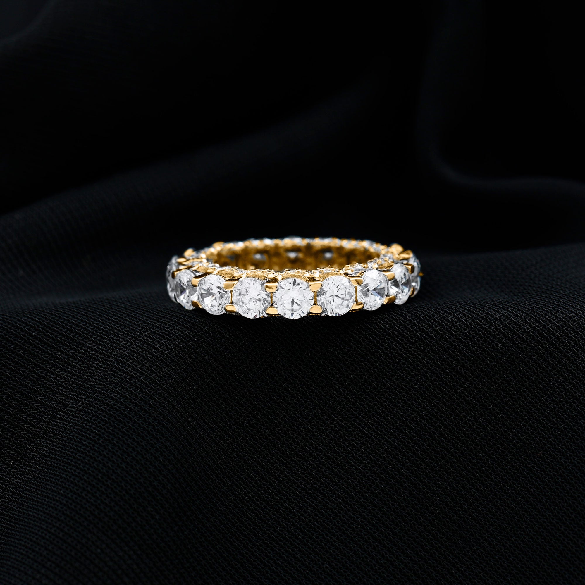 Sparkanite Jewels-Designer Moissanite Eternity Wedding Band