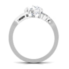 Round Shape Moissanite Designer Engagement Ring D-VS1 8 MM - Sparkanite Jewels