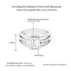 Sparkanite Jewels-Emerald Cut Moissanite Statement Engagement Ring for Men