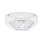 Sparkanite Jewels-Princess Cut Moissanite Engagement Ring