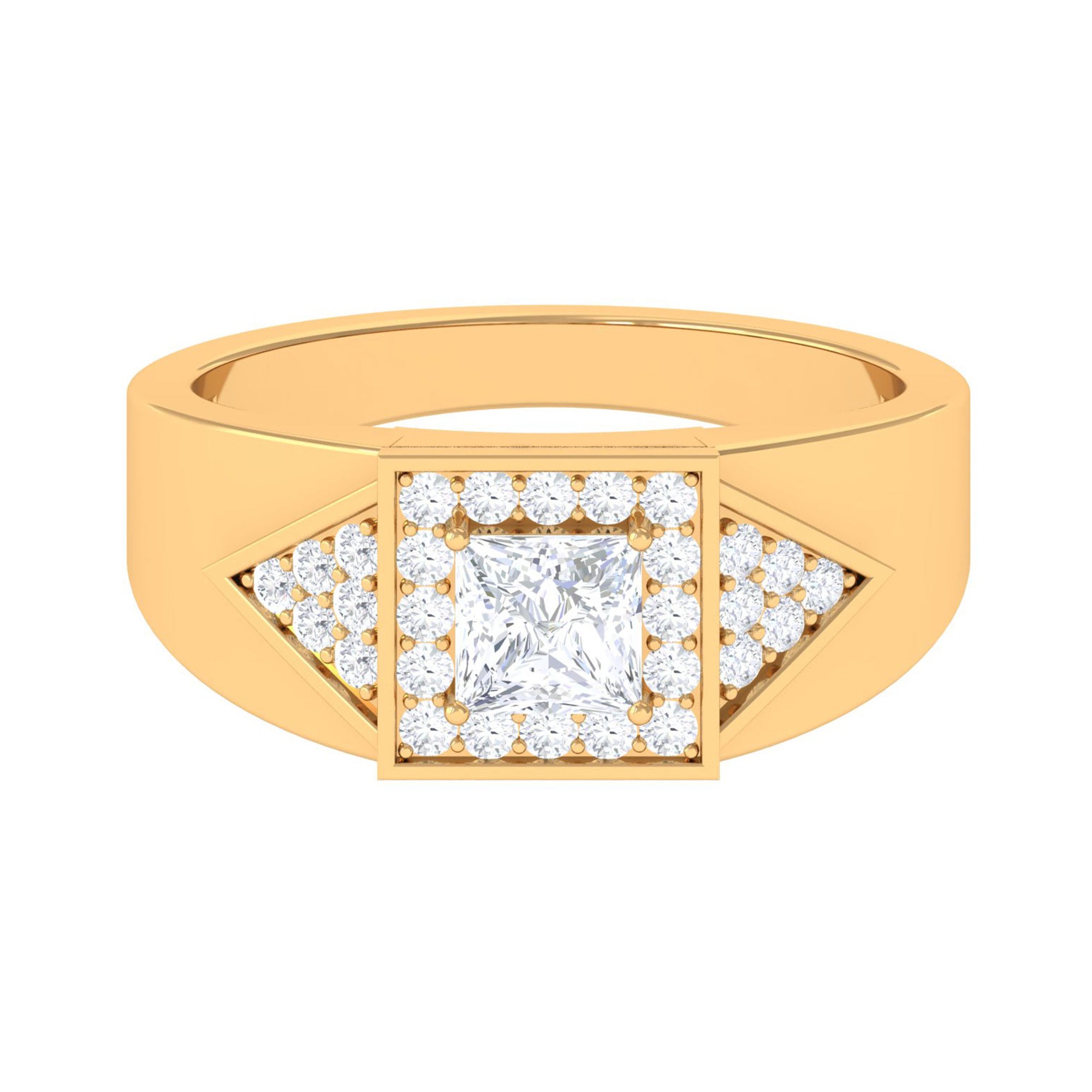 Princess Cut Moissanite Engagement Ring D-VS1 - Sparkanite Jewels