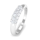 Certified Moissanite Promise Ring D-VS1 - Sparkanite Jewels