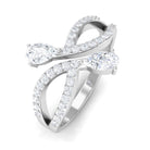 Sparkanite Jewels-Pear Shape Moissanite Infinity Promise Ring