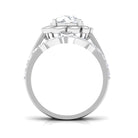 Sparkanite Jewels-Classic Moissanite Flower Bridal Ring Set