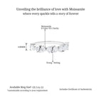 Pear Shape Moissanite Half Eternity Ring D-VS1 - Sparkanite Jewels