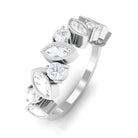 Minimal Moissanite Half Eternity Ring for Women D-VS1 - Sparkanite Jewels