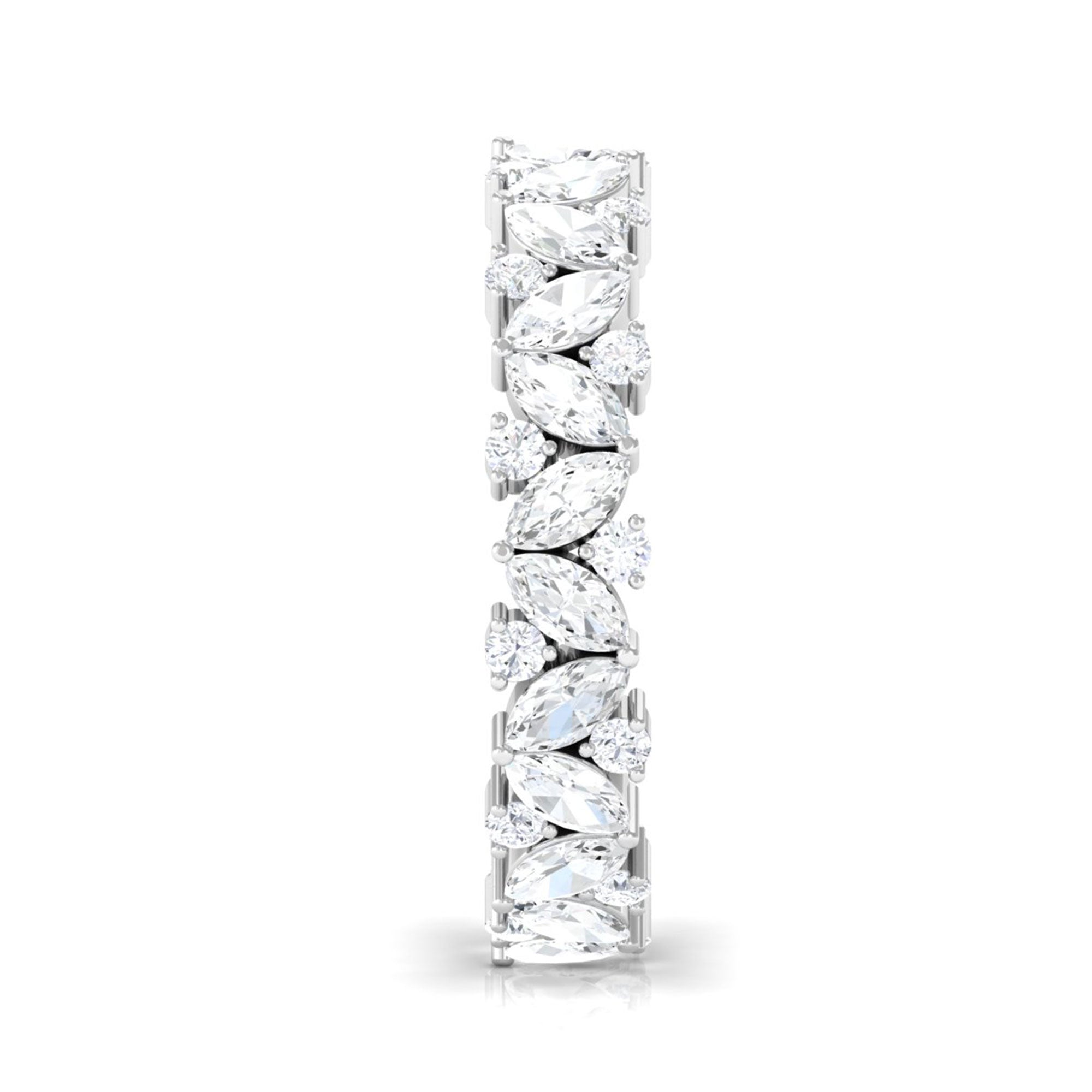 Sparkanite Jewels-Classic Certified Moissanite Wedding Eternity Ring