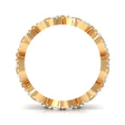 Vintage Inspired Full Eternity Ring with Certified Moissanite D-VS1 - Sparkanite Jewels