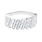 Certified Moissanite Statement Half Eternity Band Ring D-VS1 - Sparkanite Jewels