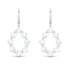 Minimal Moissanite Eternity Drop Earring D-VS1 - Sparkanite Jewels