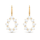 Minimal Moissanite Eternity Drop Earring D-VS1 - Sparkanite Jewels