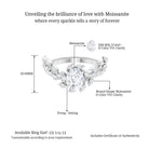 Nature Inspired Moissanite Engagement Ring D-VS1 - Sparkanite Jewels